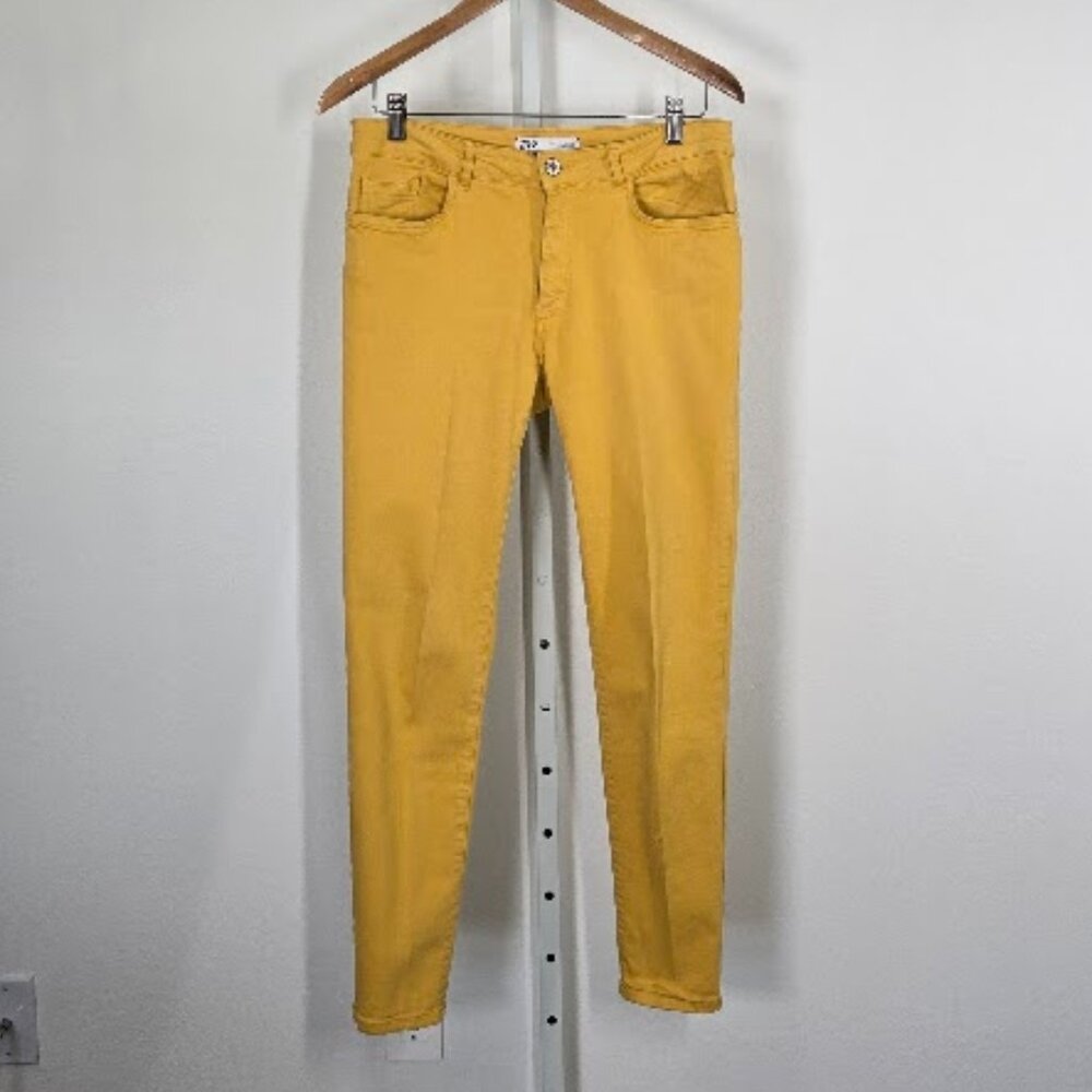 ZARA women's skinny denim- stretch fit mid-rise Sz M